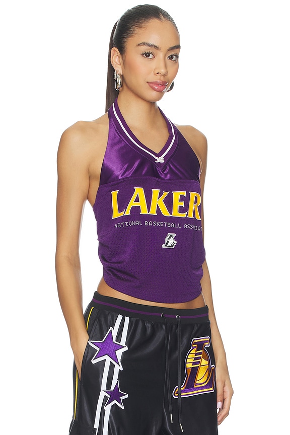 view 2 of 4 LA Lakers Jersey Halter Top in LA Lakers