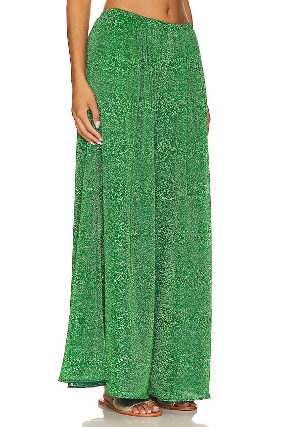 view 2 of 5 LUMIERE ワイドパンツ in Emerald Green