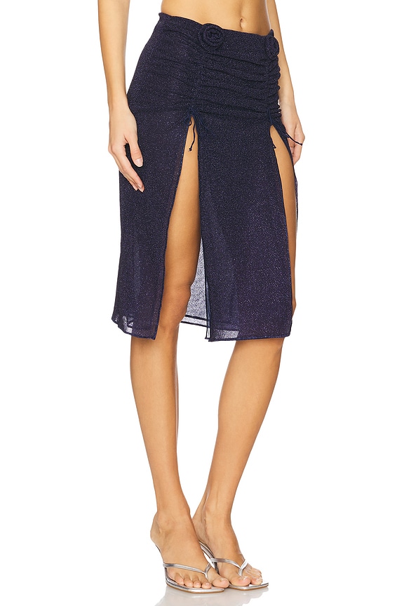 view 2 of 7 JUPE LUMIERE ROSE in Night Blue