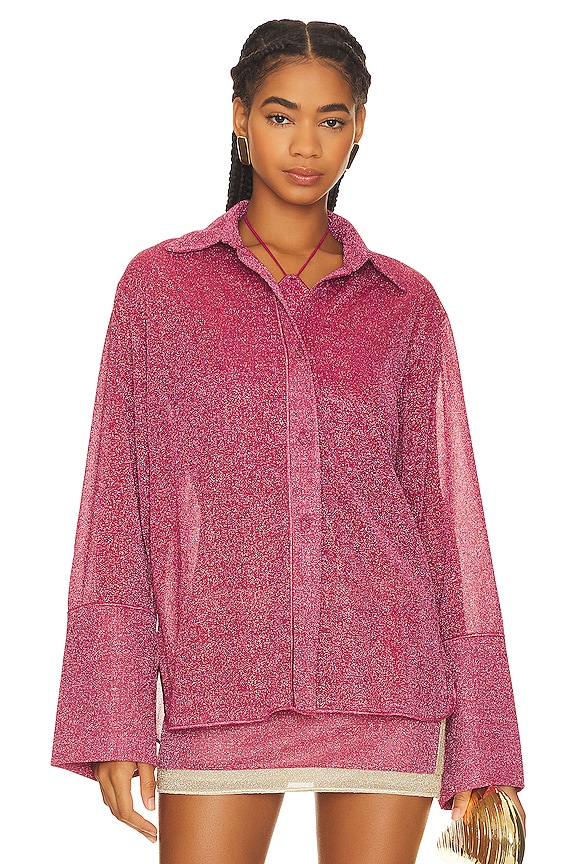 view 2 of 6 РУБАШКА LUMIERE in Raspberry