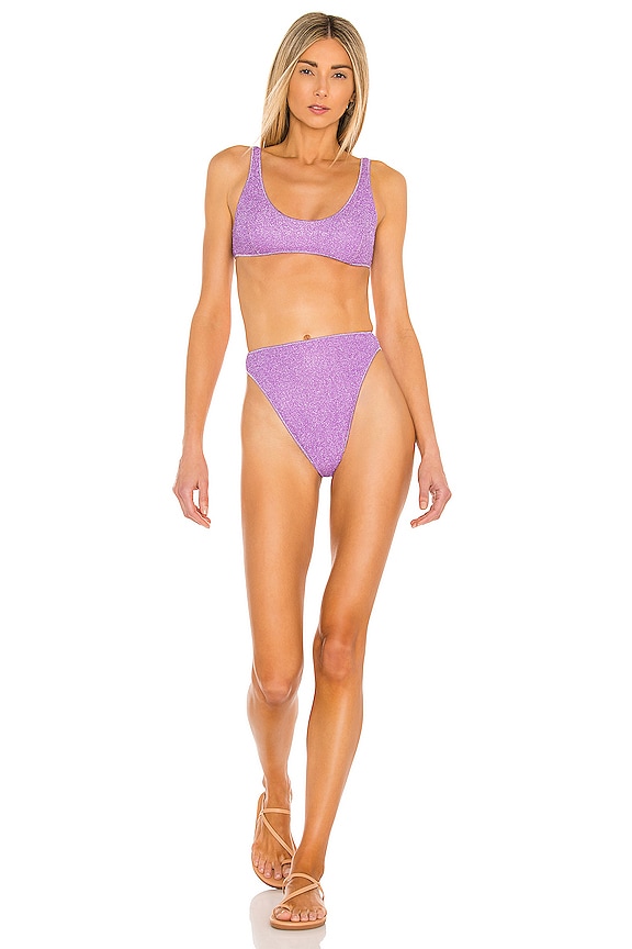 winkelwagen zoals dat Trouwens Oseree Lumiere 90s Bikini Set in Lilac | REVOLVE