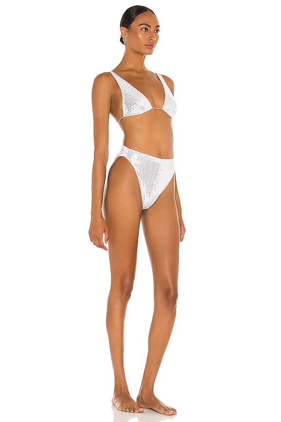 view 2 of 4 Disco 90s Bikini Set in Silver