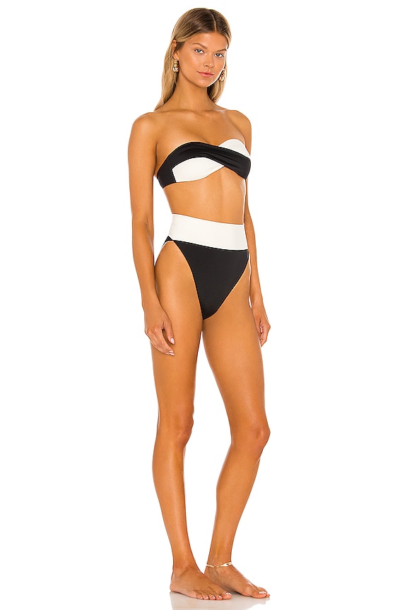 view 2 of 3 Eco Twist Two Piece Set in Black & White
