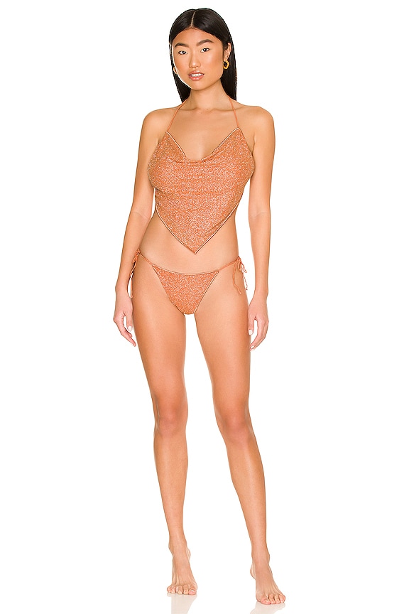view 1 of 4 Shine Bandana Bikini Set in Orange