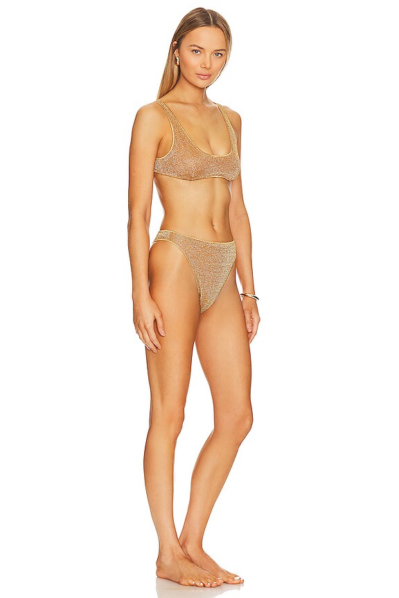 view 2 of 4 Lumiere Sporty 90s Bikini Set in Toffee