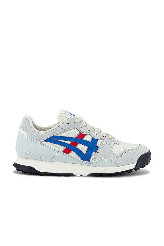 view 2 of 6 BASKETS BASSES TIGER HORIZONIA in Cream & Directoire Blue