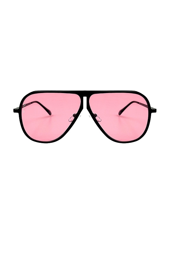 view 1 of 2 Ava Sunglasses in Black & Pink
