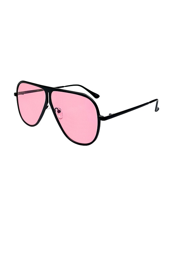 view 2 of 2 Ava Sunglasses in Black & Pink