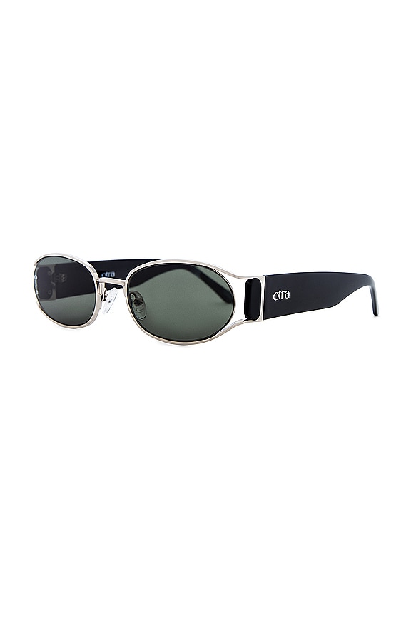 view 2 of 3 GAFAS DE SOL POLLY in Silver Black & Green
