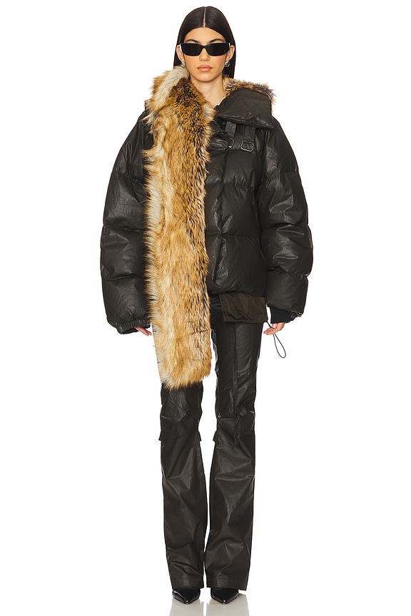 view 2 of 4 CHAQUETA DE FIBRAS ENTRELAZADAS in Brown