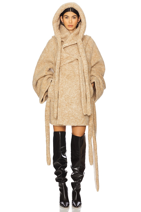 view 2 of 5 Cozy Coat Midi in Beige