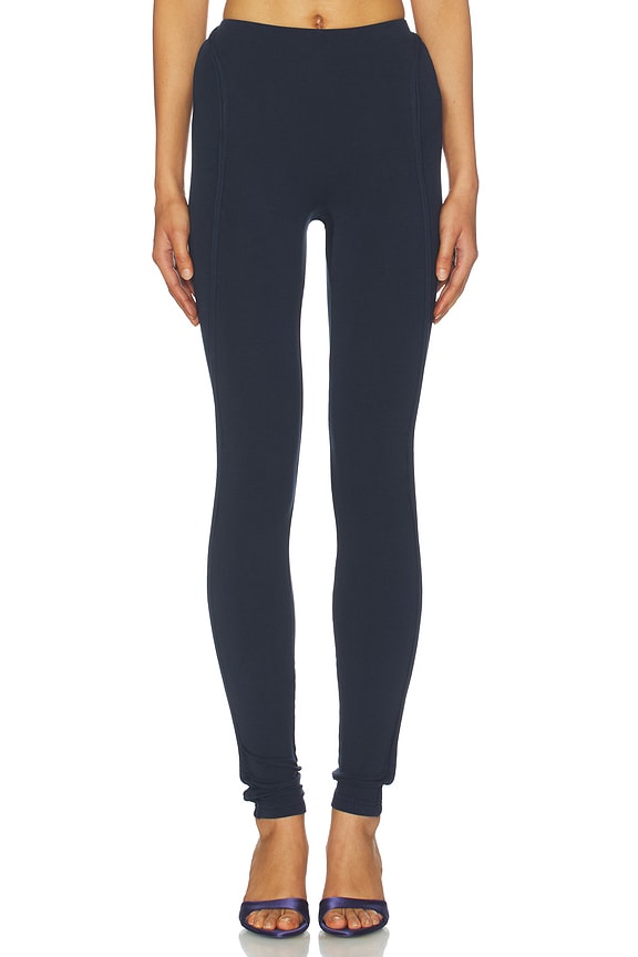 view 1 of 6 Sculpted Hip Legging in Dark Navy in BLUE