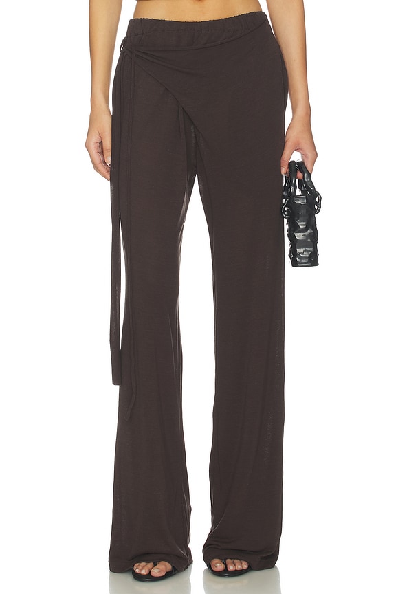 view 1 of 6 Linen Sweatpant in Brown