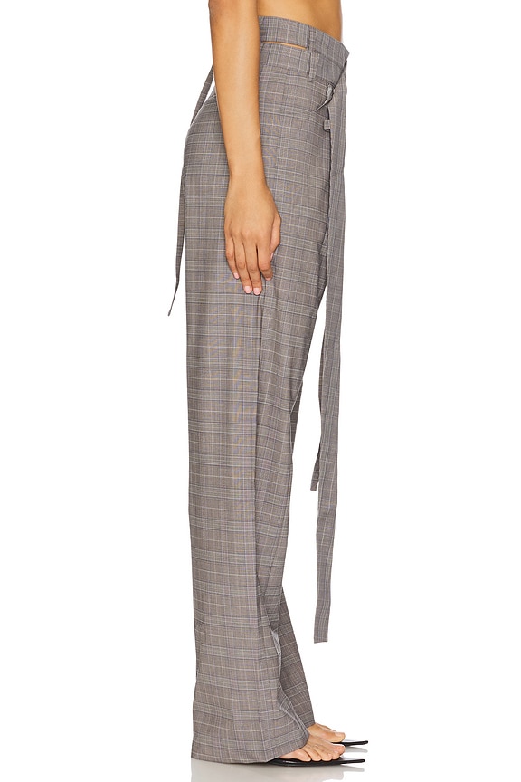 view 2 of 6 Signature Wrap Suit Pants in Grey
