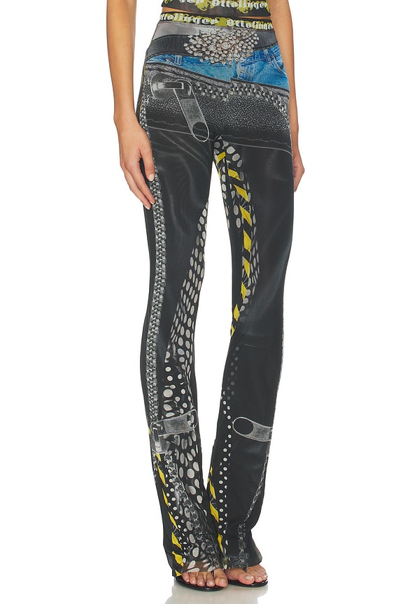 view 2 of 6 PANTALÓN in Polka Dot Zip Print