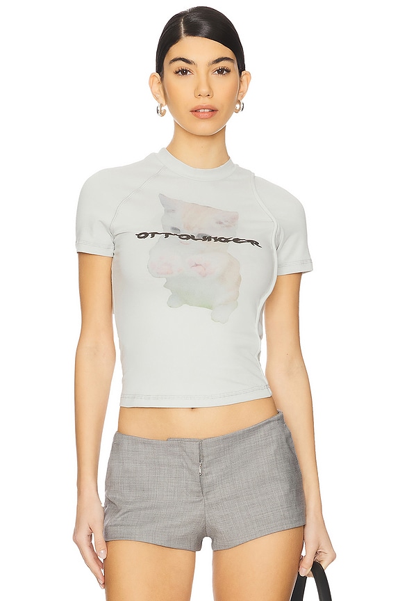 view 1 of 4 Deconstructed T-Shirt in Grey
