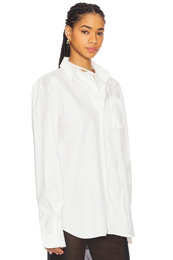view 2 of 4 СВОБОДНАЯ РУБАШКА in White