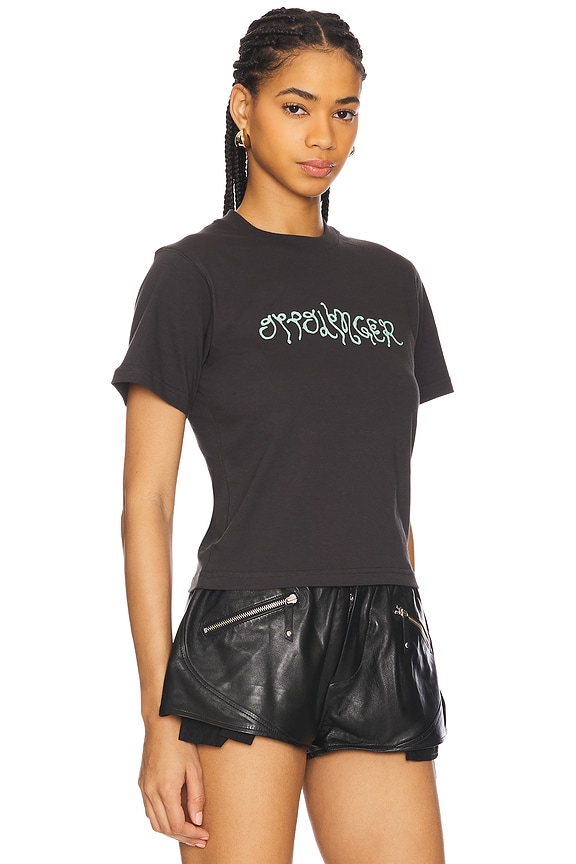 view 2 of 4 CAMISETA JUSTA COM TINTA PUFF in Black