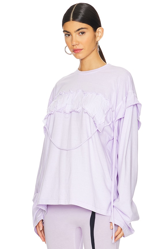 view 2 of 4 CAMISETA OVERSIZED DESCONSTRUÍDA in Purple