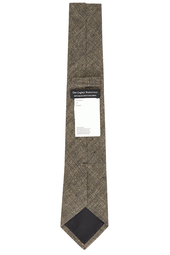 view 2 of 3 Tie in Deep Husk Soft Grain Weave