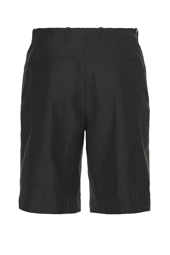 view 2 of 3 Borrowed Shorts in Premium Charcoal Office Wool