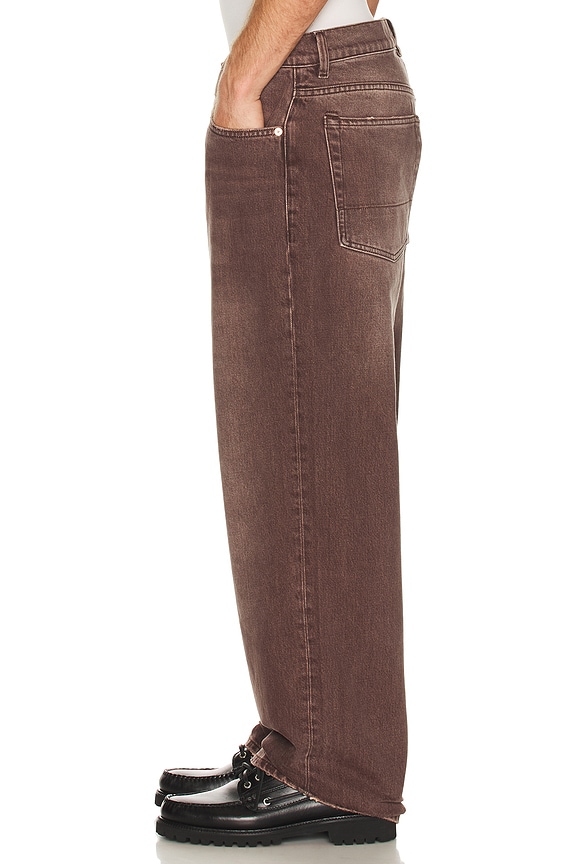 view 2 of 5 Third Cut Jean in Overdyed Choco Melon