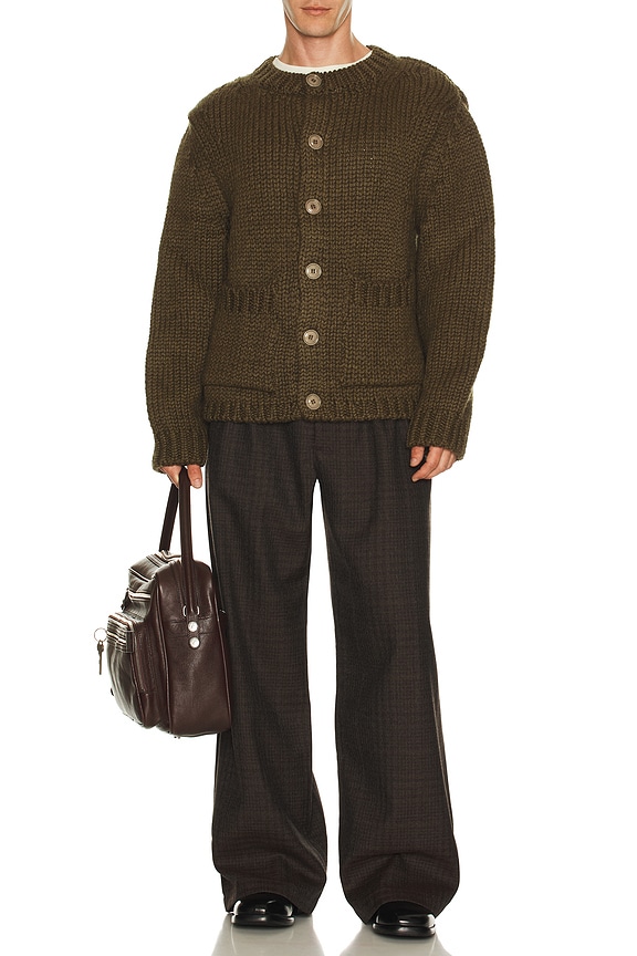 Our Legacy Over Cardigan in Olive | REVOLVE