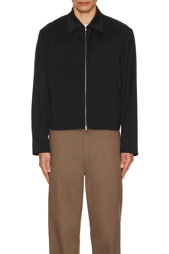 Our Legacy Mini Jacket in Black Worsted Wool | REVOLVE
