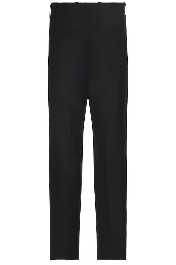 Our Legacy Borrowed Chino in Black Panama Wool | REVOLVE