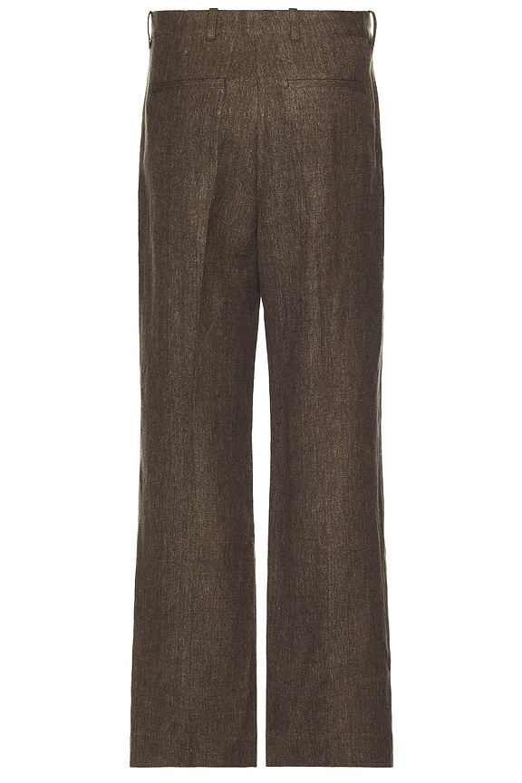 view 2 of 4 БРЮКИ ЧИНОС BORROWED in Tobacco Delave Linen