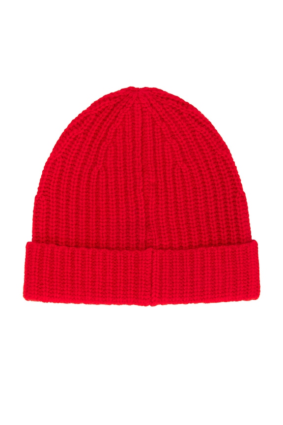 view 2 of 2 Reimagine Cashmere Beanie in Tomato