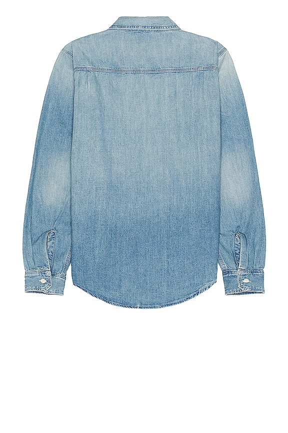 view 2 of 3 Asbury Denim Button Down Work Shirt in Harbor Lightwash