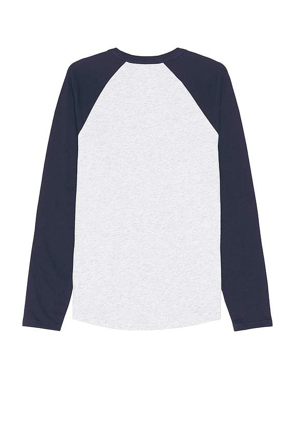 view 2 of 3 Groovy Baseball Tee in Indigo