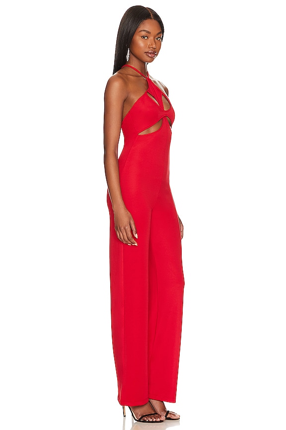 view 2 of 3 Fleur Jumpsuit in Red