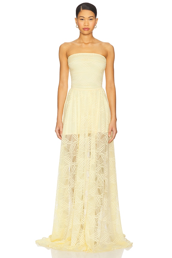 view 2 of 4 ПЛАТЬЕ CLEO in Butter Yellow