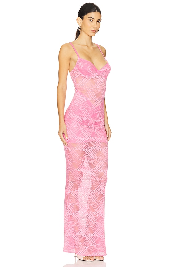view 2 of 3 x REVOLVE Flora Maxi Dress in Pink