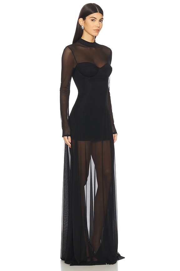 view 2 of 3 ROBE MAXI MYA in Black