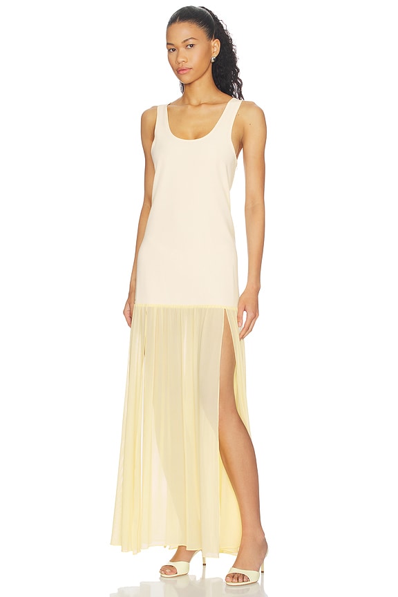 view 2 of 3 VESTIDO LYANNA MAXI in Butter Yellow