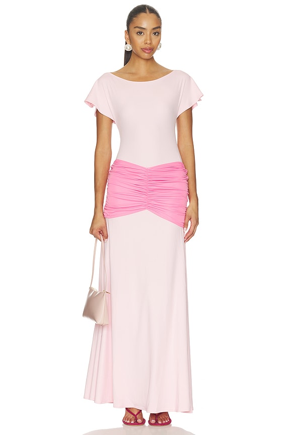 view 1 of 3 x REVOLVE Gaia Maxi Dress in Light Pink & Pink