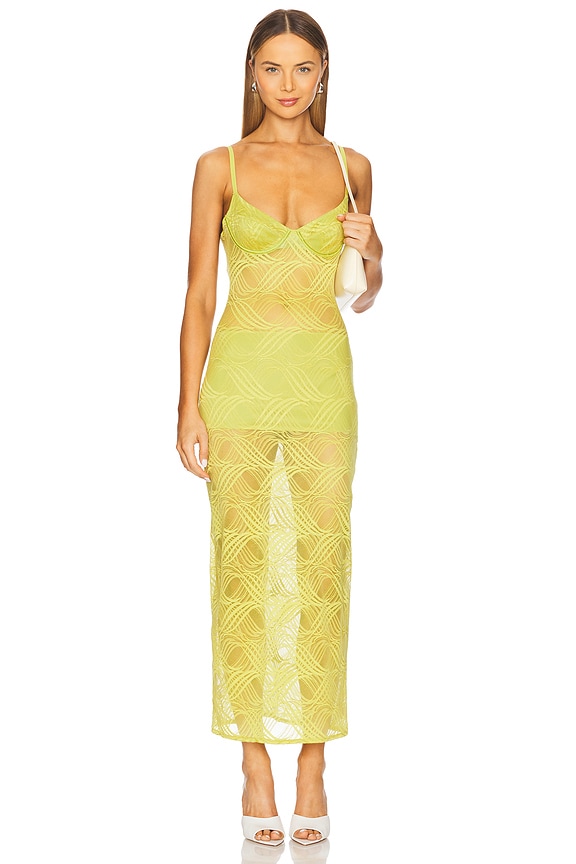 view 1 of 4 Kayla Maxi Dress in Lime Green