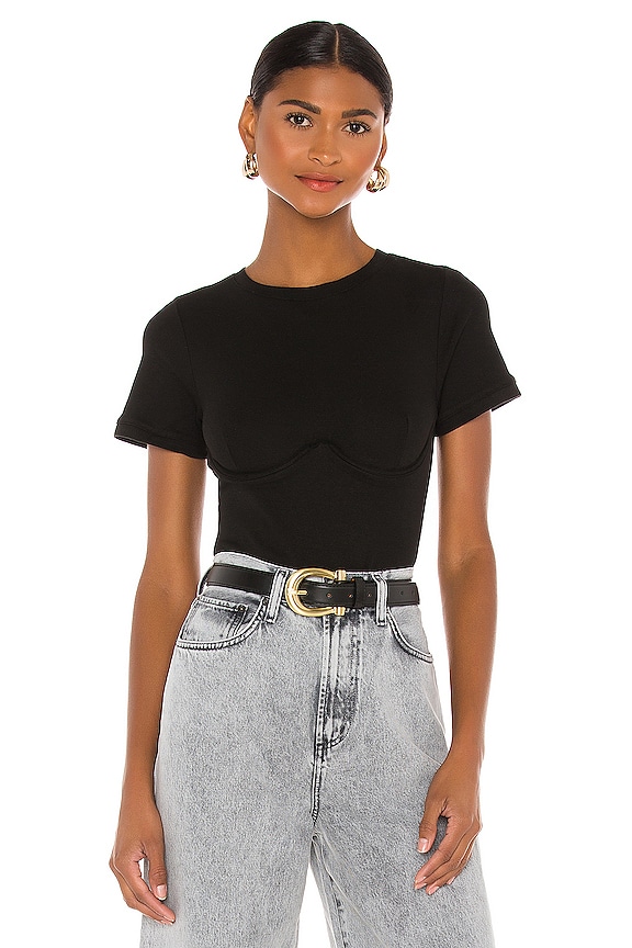 view 1 of 5 Thea Bodysuit in Black Caviar