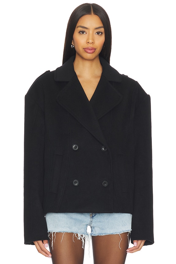 view 2 of 5 MANTEAU PRESLEY in Black