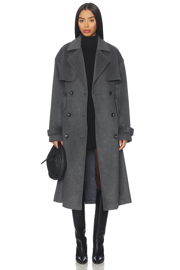view 2 of 4 Matilda Wool Coat in Charcoal