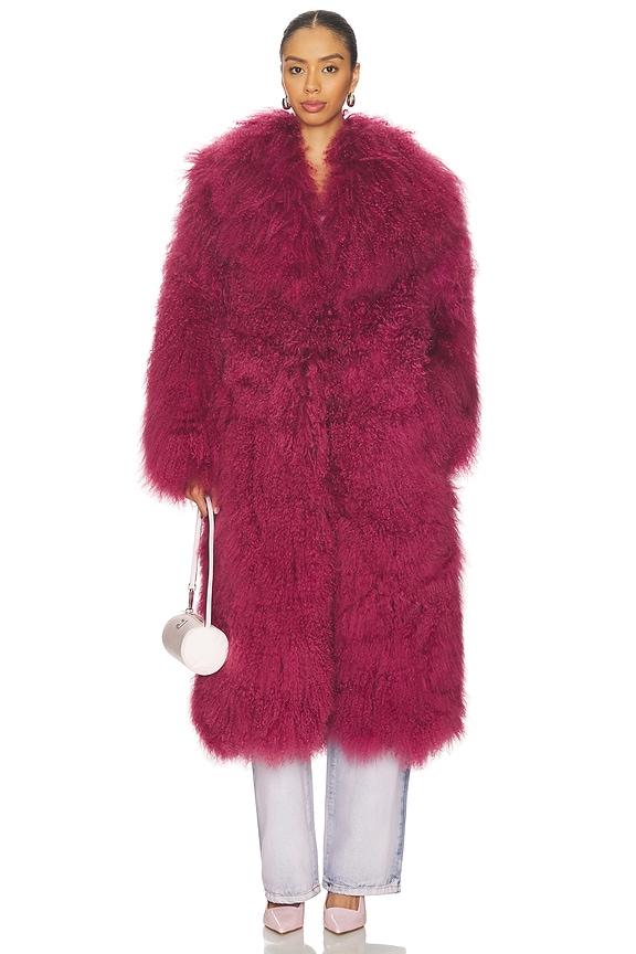 view 2 of 4 MANTEAU THEA in Cherry Lacquer