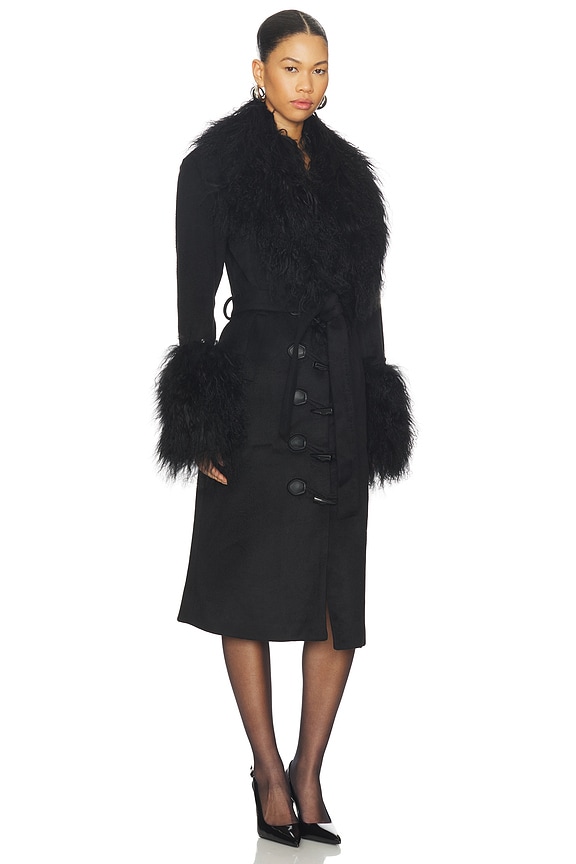 view 2 of 3 MANTEAU FRANCES in Black