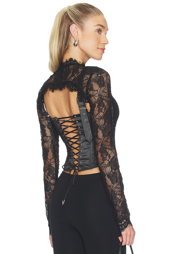 view 1 of 6 Brisa Corset Top in Black