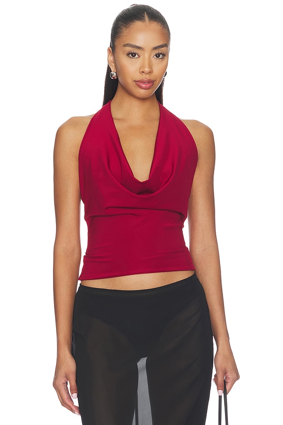 view 1 of 4 Merle Top in Burgundy