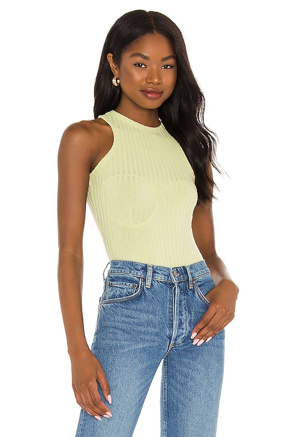 view 1 of 4 МАЙКА CALLIE STITCH in Green