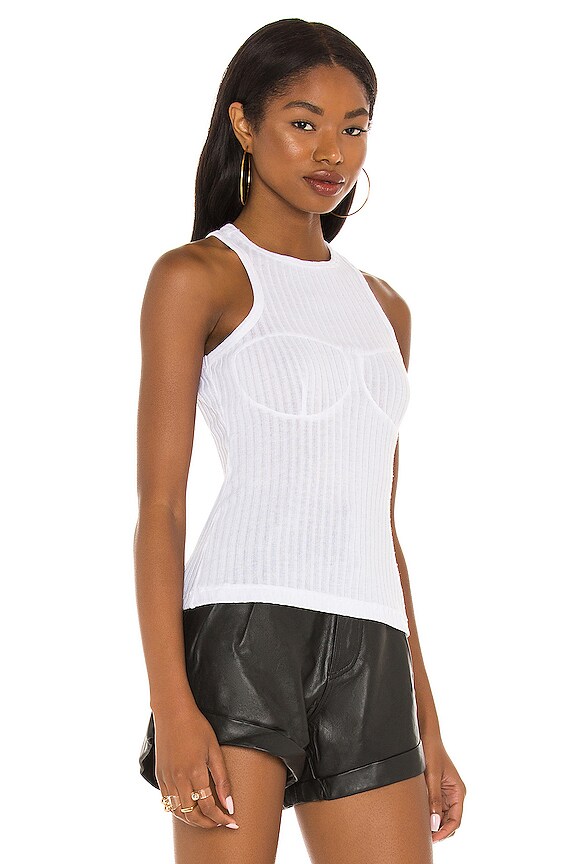 view 2 of 4 TOP SIN MANGAS CALLIE STITCH in White