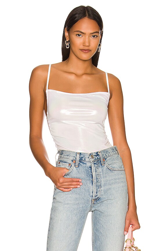 view 1 of 6 Holographic Bodysuit in Holographic